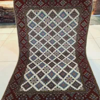 قالیچه اکبند دستباف همدان گل ابریشم