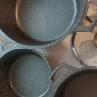 قابلمه چدن دورگرانیت ایزی کوک ۸ پارچه|ظروف پخت‌وپز|مشهد, هنرستان|دیوار