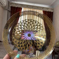 بشقاب طلایی کریستال عتیقه قدمت بالای 100سال|کلکسیون اشیاء عتیقه|تهران, جنتآباد جنوبی|دیوار