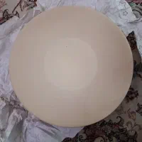 دیوارکوب بشقاب خام سفالی 30 سانتی