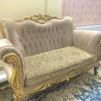 مبل هفت نفره نیمه استیل راحتی|مبلمان خانگی و میز عسلی|مشهد, هفت تیر (آب و برق)|دیوار