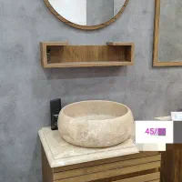 روشویی سنگی آینه شلف فر هود گاز شیرآلات توالت
