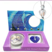 گردنبند مروارید عشق با صدف طبیعی