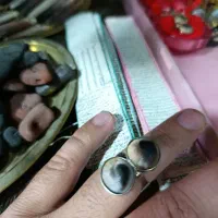 انگشتر نقره مهره