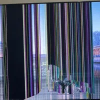 تلویزین سام  پنل شکسته