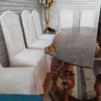 میز نهارخوری چوب گردو ۶ نفره اعیانی|میز و صندلی غذاخوری|اصفهان, ملاصدرا|دیوار