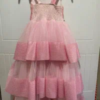 لباس پرنسسی ژپون دار|کفش و لباس بچه|شیراز, تاچارا|دیوار