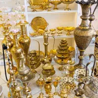 پخش ظروف پذیرایی برنجی صنایع دستی هند و پاکستان