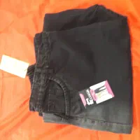 کت کتان،شلوار جین بگ زنانه