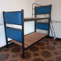 تخت خواب دو طبقه با کفی و محافظ و نردبان