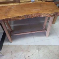 میز چوبی دو نفره کافه یا غذاخوری