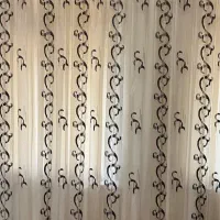 پرده توری + همراه با آستر در حد نو|پرده، رانر، رومیزی|آستارا, |دیوار