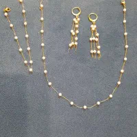 بدلیجات طرح طلا ضدحساسیت ورنگ ثابت  جاکلیدی وآویز