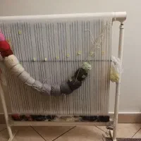 دارقالی ( تابلو فرش)فلزی با نخ و نقشه