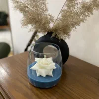 شمع گل ساخته شده با دست مناسب هدیه|صنایع دستی و سایر لوازم تزئینی|تهران, گلستان (شهرک راه آهن)|دیوار