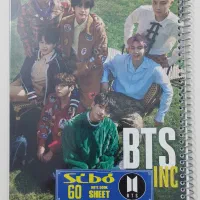 دفتر خط دار bts ، exo