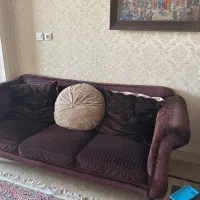 مبل مخمل جنس ترک ۷ نفره همراه تخت دونفره ترک|مبلمان خانگی و میز عسلی|تهران, جنت‌آباد شمالی|دیوار