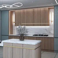 کابینت اشپزخانه نیوکلاسیک هایگلاس ممبران|مصالح و تجهیزات ساختمان|فردیس, |دیوار