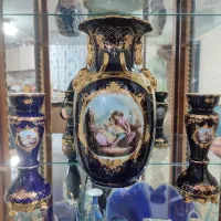 گلدان چینی قدیمی وجاشمعی