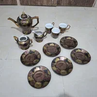 سرویس چای خوری قوری و فنجان چینی