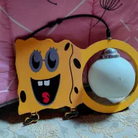 لوستر اتاق کودک کاملا سالم ونو دوطرفه بابا اسفنجی