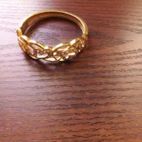 دستبند بدل مدل طلا نو خارجی ضد زنگ نقش دار