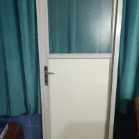 درب المینیومی شمش سنگین  همراه قفل وچهارچوب