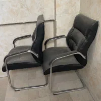 ۴ عدد صندلی اداری دفتری چرم