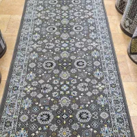گلیم کناره ماشینی طرح افشان گل ریز