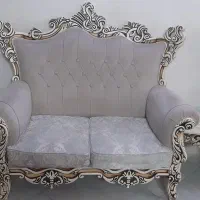 مبل سلطنتی ۹نفره+ جلومبلی مربع و۴عددعسلی