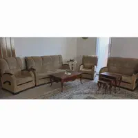 مبلمان هفت نفره جنس چوب  همراه میز عسلی