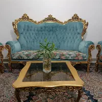 مبل سلطنتی ۱۲ نفره|مبلمان خانگی و میز عسلی|گلبهار, شهر جدید گلبهار|دیوار