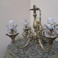 دو عدد لوستر برنز اصل خیلی قدیمی وسنگین