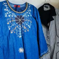 ست بلوز و شلوار کتان نو|لباس|قم, حاج خلیل|دیوار