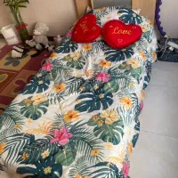 سرویس خواب یکنفره تخت با تشک و کمد و میزآرایش