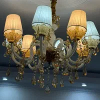 لوستر کریستال ۸ شاخه خیلی تمیز