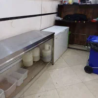 دو عدد میزکار استیل دومتری درحد و قالب پیتزا ۲۳