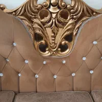 مبل ۸ نفره مدل کلاسیک رنگ شتری با جلو مبلی|مبلمان خانگی و میز عسلی|مرند, |دیوار