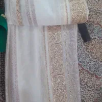 پرده حریر طرح دار دوخته نشده