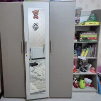 کمد و کتابخانه فول mdf برند، رنگ بژ