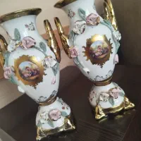 گلدون چینی گل برجسته