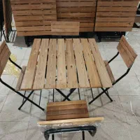 میز و صندلی تاشو چوبی روسی