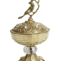 قندان برنز طرح پرنده