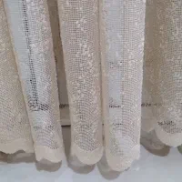 ۴لنگه پرده تور درجه یک|پرده، رانر، رومیزی|قائم‌شهر, |دیوار