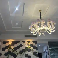 لوستر سقفی به همراه دیوار کوب