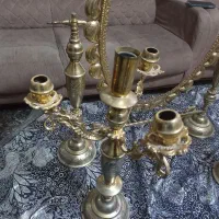 ائینه شمعدان جنس نصف برنج نصف اهن|آینه|قم, سراجه (۱۵ خرداد)|دیوار