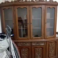 بوفه چوبی کلاسیک|بوفه، ویترین، کنسول|کرج, کیانمهر|دیوار