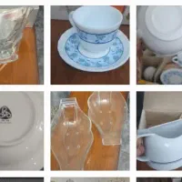 فنجان.سس خوری.پارچ گلدان کتری سرویس پذیرایی