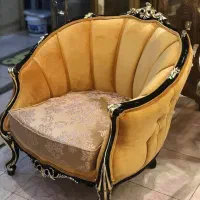 مبلمان کلاسیک راحتی زمرد لگنی چوب گردو رنگبندی|مبلمان خانگی و میز عسلی|چهاردانگه (تهران), |دیوار