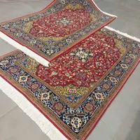 فرش دستباف جفت ۳/۵متری قم ۴۰ رج دونه ای ۳۳ ت